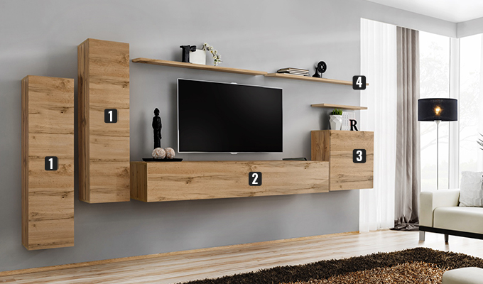 Meuble TV mural tendance