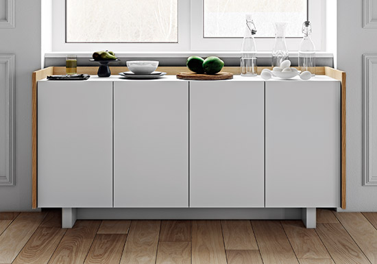 Buffet bas scandinave en chêne