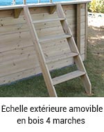 Échelle amovible en bois