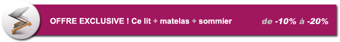 promotion sur lit bois massif avec matelas