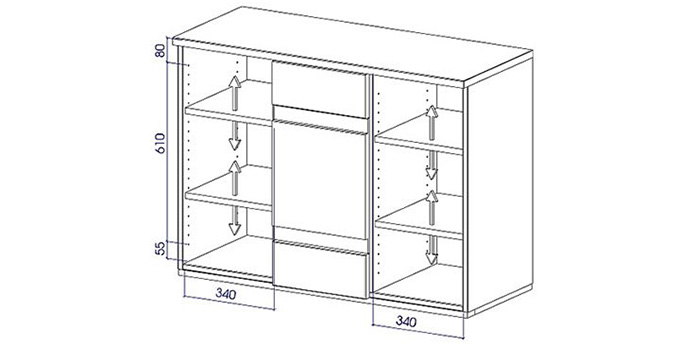 dimensions commode zenno