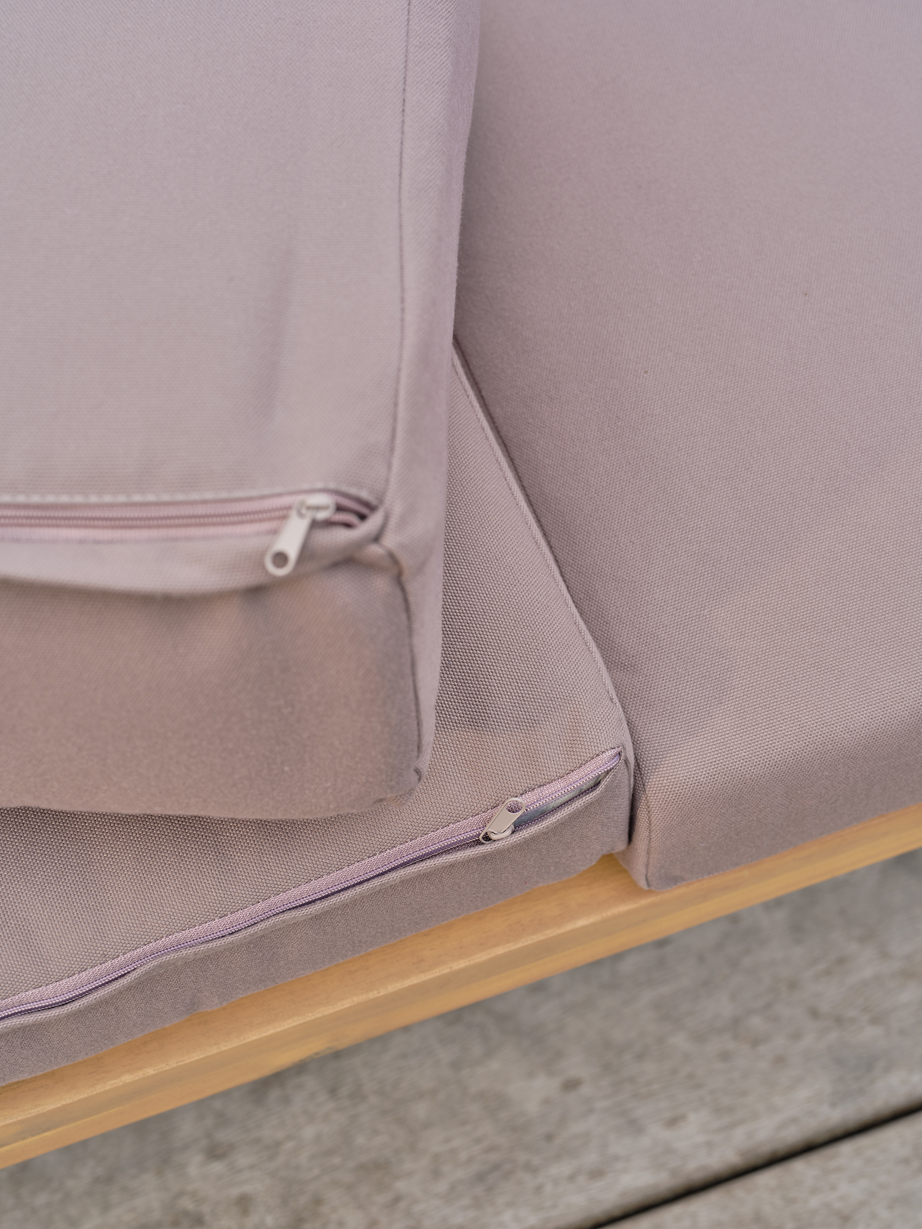 coussins déhoussables bruns roses