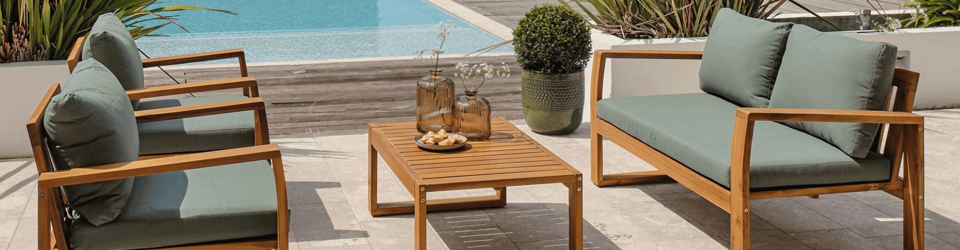 Salon de jardin design pas cher